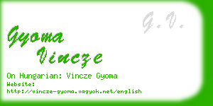 gyoma vincze business card
